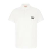 Valentino Garavani Klassisk Polo Tröja för Män White, Herr