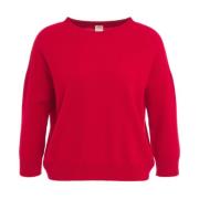 MVM Röd Cashmere Tröja Aw24 Red, Dam