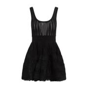 Alaïa Svart Ärmlös Klänning Elegant Stil Black, Dam