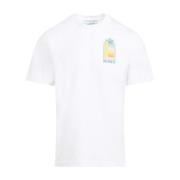 Casablanca Vita T-shirts & Polos för män White, Herr