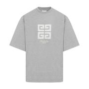 Givenchy Grå Melange Crew Neck T-Shirt Gray, Herr