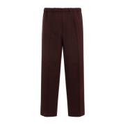 Jil Sander Bruna Polyesterbyxor Brown, Herr