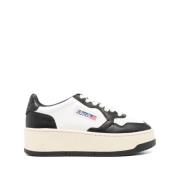 Autry Svarta Sneakers för Stiligt Utseende White, Dam