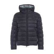 Blauer Blå Quiltad Dunjacka Aw24 Blue, Herr