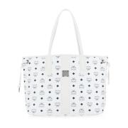 MCM Stilren Liz Shoppingväska White, Dam