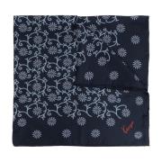 Kenzo Sidenscarf med tryck Blue, Unisex