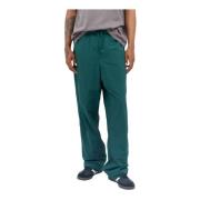 Patta Nylon Track Pants med Logo Broderi Green, Herr