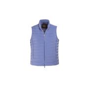 Moorer Iridescent Down Vest Blue, Herr