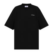 Off White T-shirt med logotyp Black, Dam