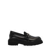 Lottusse Svart kalvskinn Covent Stirrup Loafers Mocasin Estribo Black,...