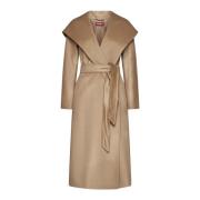 Max Mara Studio Elegant Kappor Kollektion Beige, Dam