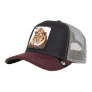 Goorin Bros Svart Corduroy Lion Circwool Trucker Cap Multicolor, Herr