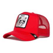 Goorin Bros Röd Tvättbjörn Bandit Trucker Cap Red, Herr