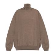 Moschino Ull turtleneck Brown, Dam