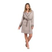 Trussardi Bomull Kimonojacka med Kontrastdetaljer Beige, Dam