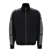 Versace Allover Track Sweatshirt Black, Herr