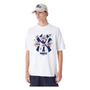 New Era Yankees MLB Floral Logo T-tröja White, Dam