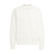 C.p. Company Vit Broderad Sweatshirt Aw24 White, Herr