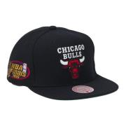 Mitchell & Ness Vit Bulls Top Spot Snapback Black, Herr