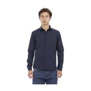 Baldinini Slim-Fit Designer Skjorta Blue, Herr