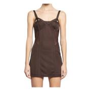 Knwls Brun Cut-Out Grace Klänning Brown, Dam