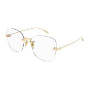 Gucci Stiliga Glasögon för Kvinnor Yellow, Unisex