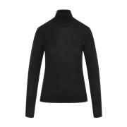 Saint Laurent Polo Krage Tröja Black, Dam