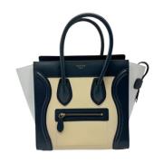 Celine Vintage Pre-owned Laeder handvskor Beige, Dam