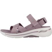 Skechers Beqväm Platta Sandaler Purple, Dam