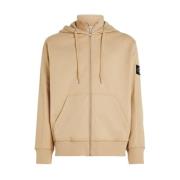 Calvin Klein Jeans Zip Hoodie Beige, Herr