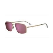 Boss Guldram med rosa spegelglas Yellow, Unisex