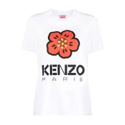 Kenzo Vit Boke Flower Loose-Fit T-shirt White, Dam