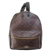 Coach Pre-owned Pre-owned Tyg ryggsckar Brown, Dam