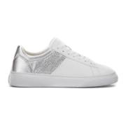 Hogan Vita Lädersneakers med Glitterdetaljer White, Dam