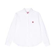 Kenzo Vit Broderad Logoskjorta White, Dam