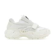 Off White Vita Läder- och Mesh Slip-ons White, Herr