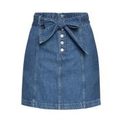 Tommy Jeans Kort Denimkjol Blue, Dam