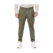 Manuel Ritz Slim-fit Trousers Green, Herr