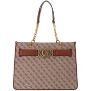 Guess Aviana Tote Väska Brown, Dam