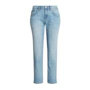 Ralph Lauren Slim Fit Denim Byxor Blue, Dam