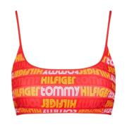 Tommy Hilfiger Stilren Bikini Topp Red, Dam