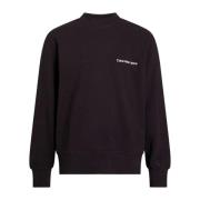 Calvin Klein Jeans Rundhalsad sweatshirt Black, Herr