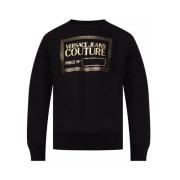 Versace Jeans Couture Crew Neck Sweater Black, Herr