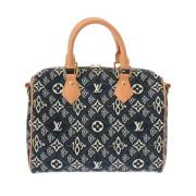 Louis Vuitton Vintage Pre-owned Tyg louis-vuitton-vskor Blue, Dam