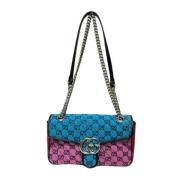 Gucci Vintage Pre-owned Canvas axelremsvskor Multicolor, Dam