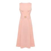 Blugirl Elegant Midi Klänning Pink, Dam