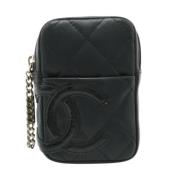 Chanel Vintage Pre-owned Laeder hem-och-kontorstillbehr Black, Herr