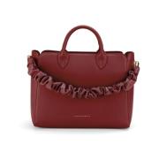 Tosca Blu Handväska - Elegant Läder Tote Väska Red, Dam