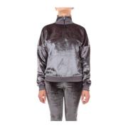 Champion Hög Hals Sweatshirt Gray, Dam