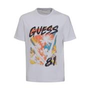 Guess Kortärmad T-Shirt White, Herr